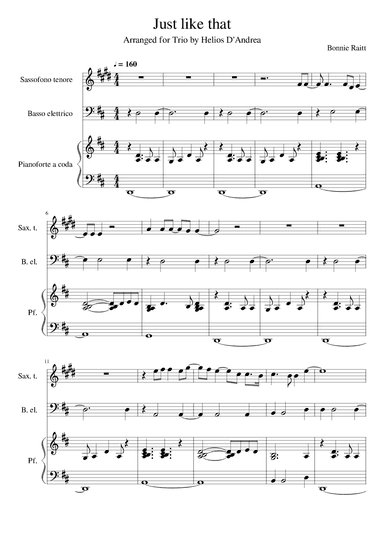 Just Like That (arr. Helios D'Andrea)