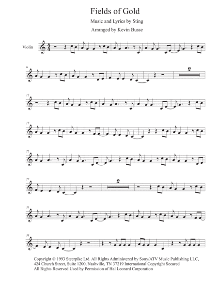 Fields Of Gold (arr. Kevin Busse)