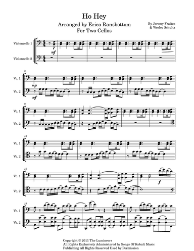 Ho Hey (arr. Erica Ransbottom Holloway)