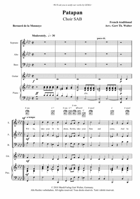 Patapan (arr. Gert Th. Walter)