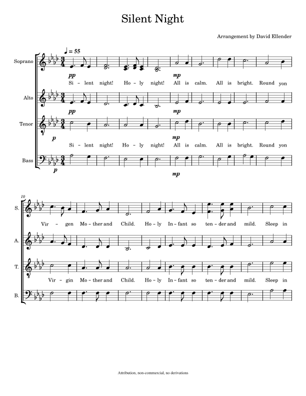 Silent Night (arr. David Ellender)