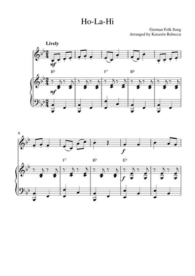 Ho-La-Hi (arr. Kaiserin Rebecca)