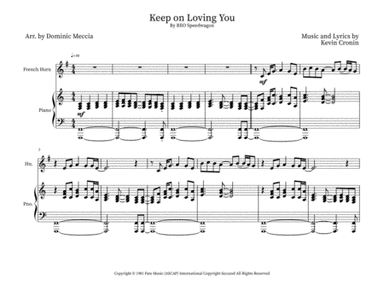 Keep On Loving You (arr. Dominic Meccia)