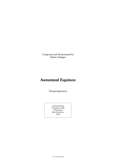 Autumnal Equinox - Brass Chorale