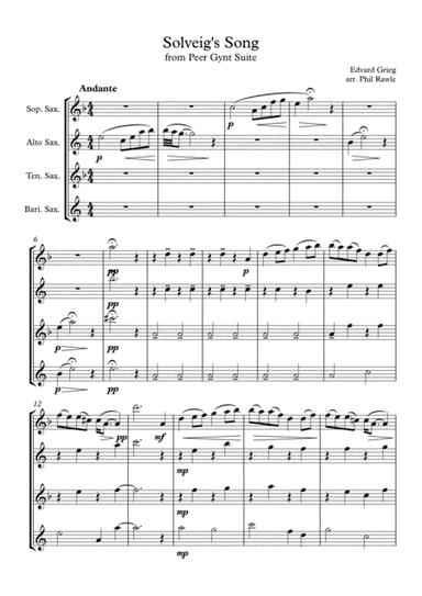 Solveig's Song (arr. Phil Rawle)