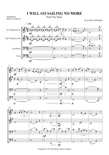 I Will Go Sailing No More (arr. S Carlile)