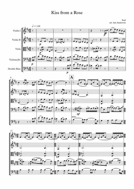 Kiss From A Rose (arr. Ian Anderson)