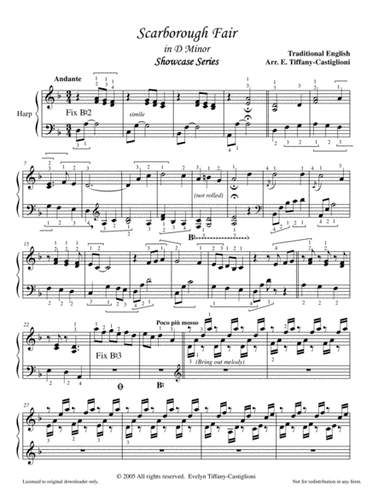 Scarborough Fair Showcase Version (arr. Evelyn Castiglioni)