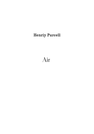 Air - Henry Purcell (arr. Stenio Caixeta)