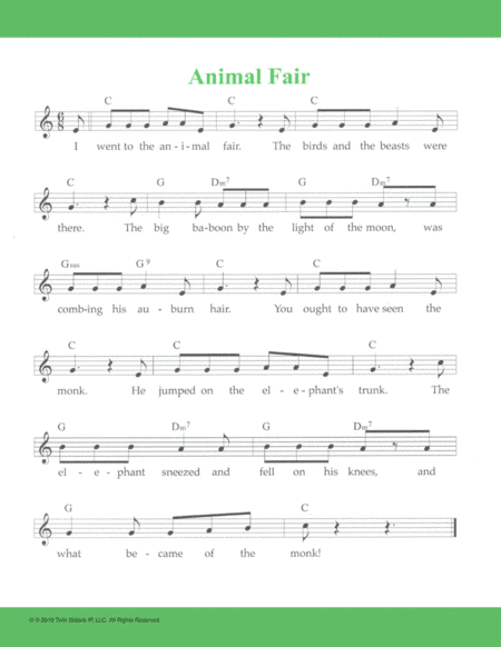 Animal Fair (arr. Hal Wright)