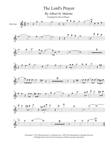 The Lord's Prayer (arr. Kevin Busse)