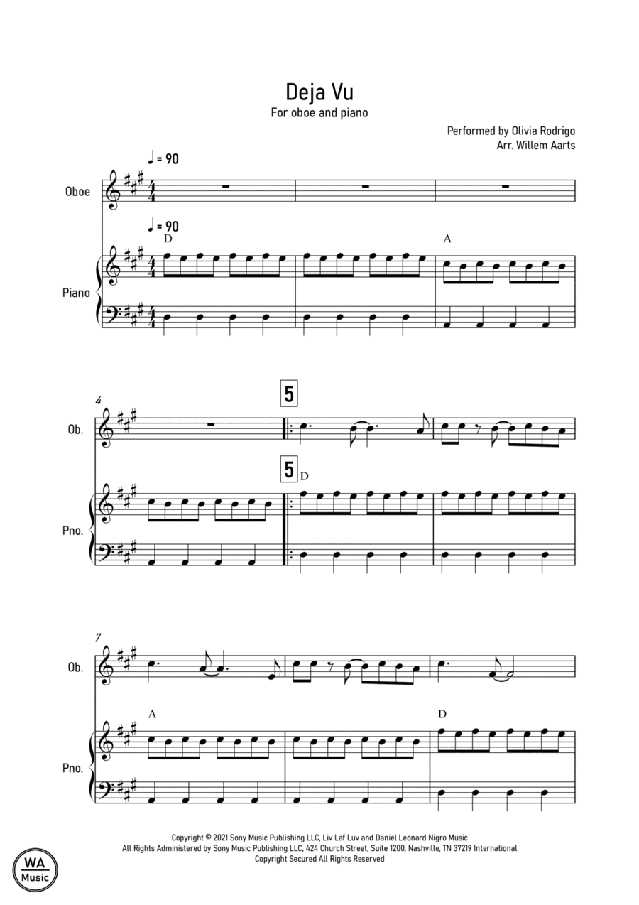 Deja Vu (arr. Willem Aarts)
