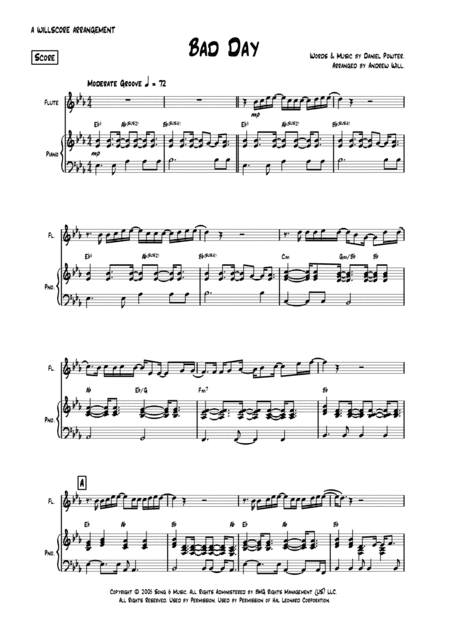 Bad Day (arr. Andrew Will)