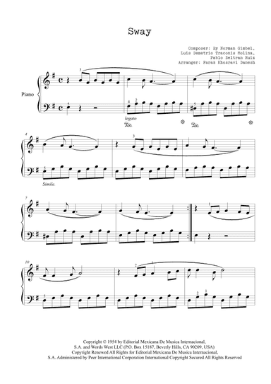 Sway (quien Sera) (arr. Faraz Khosravi Danesh)
