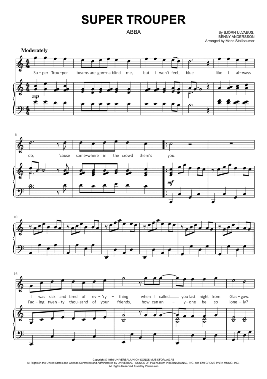 Super Trouper (arr. Mario Stallbaumer)