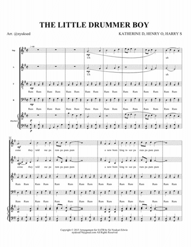 The Little Drummer Boy (arr. nyukuri Edwin)