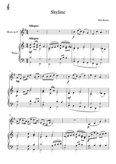 Skyline - French Horn + piano