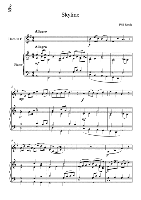 Skyline - French Horn + piano