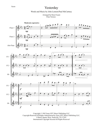 Yesterday (arr. Reno Fusani)