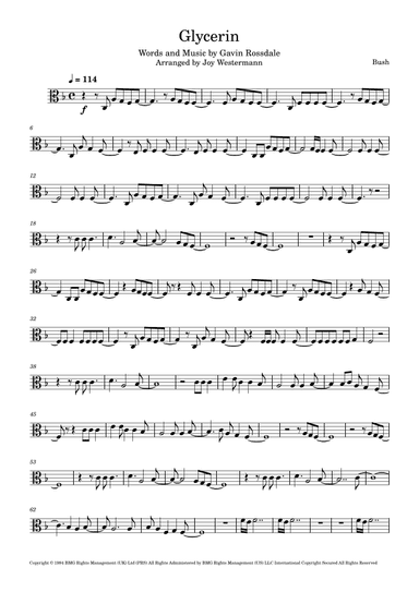 Glycerine (arr. Joy Westermann)
