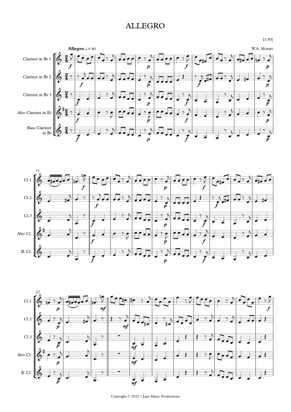 Allegro (arr. Jos Peulers)