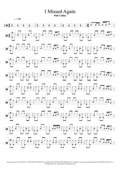 I Missed Again (arr. Cyril Mayer)