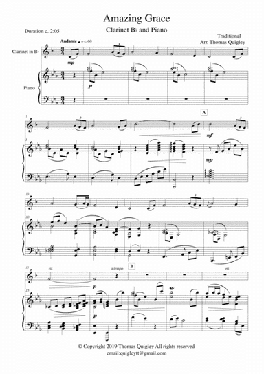 Amazing Grace (arr. Thomas Quigley)