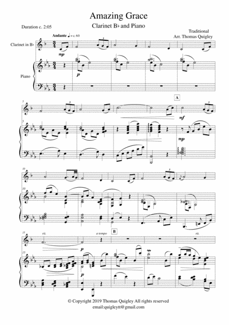 Amazing Grace (arr. Thomas Quigley)