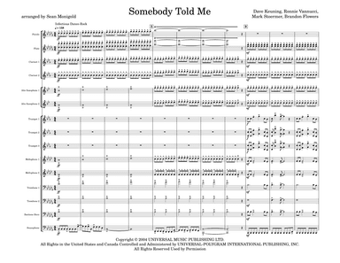 Somebody Told Me (arr. Sean Monigold)