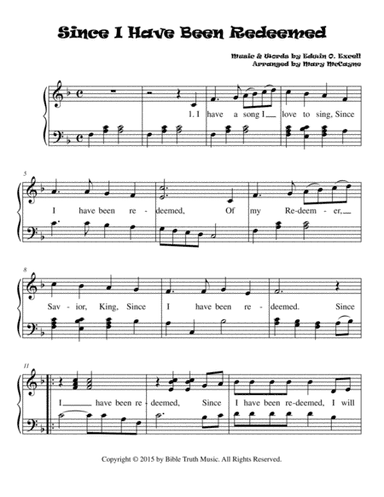 Since I Have Been Redeemed (arr. Mary McCayne)
