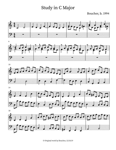 Study in C Major