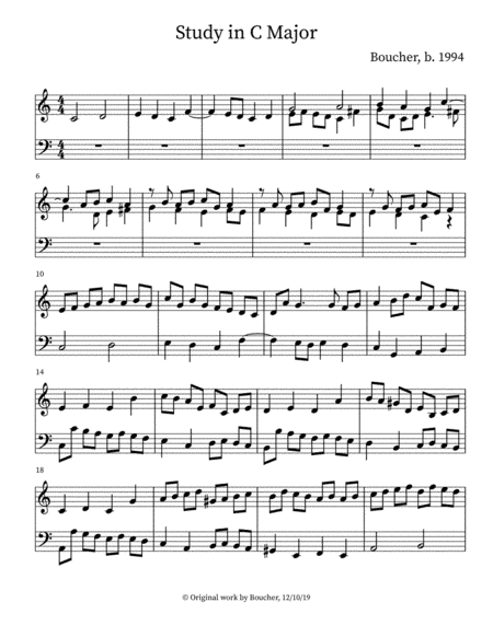Study in C Major