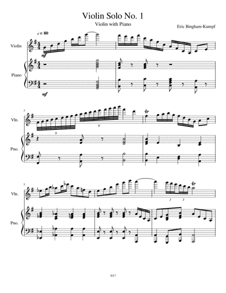Violin Solo No. 1