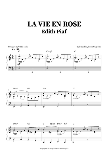 La Vie En Rose (arr. Valdir Maia)