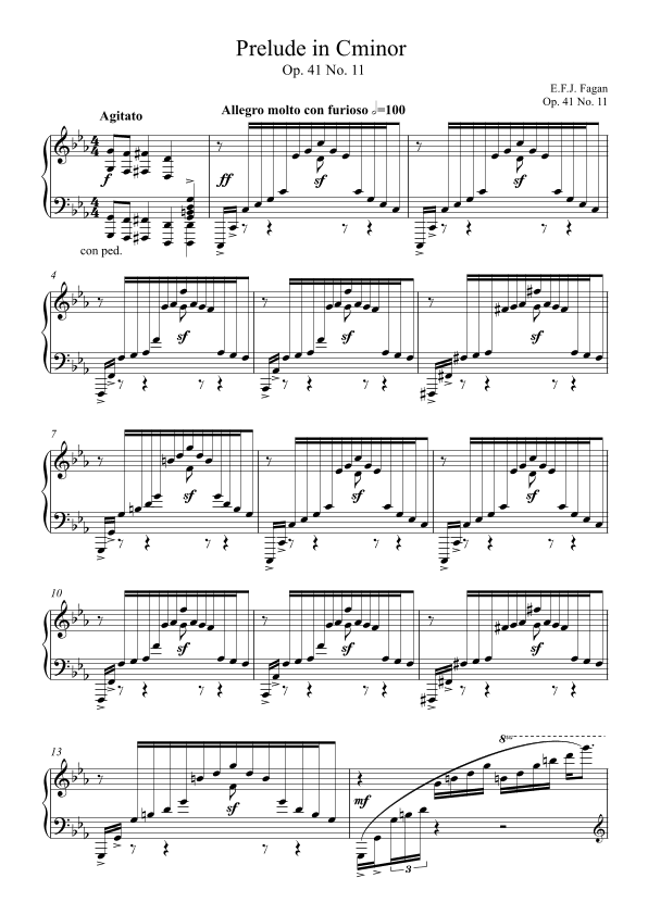 Prelude in C minor Op. 41 No. 11