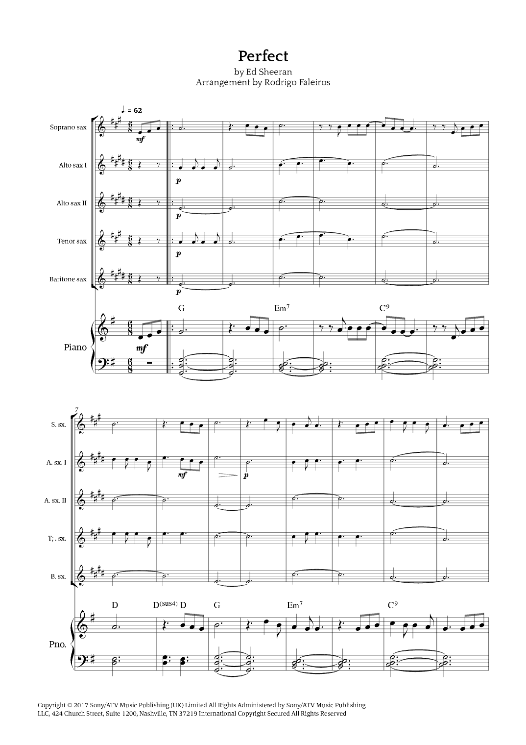Perfect (arr. Rodrigo Faleiros)