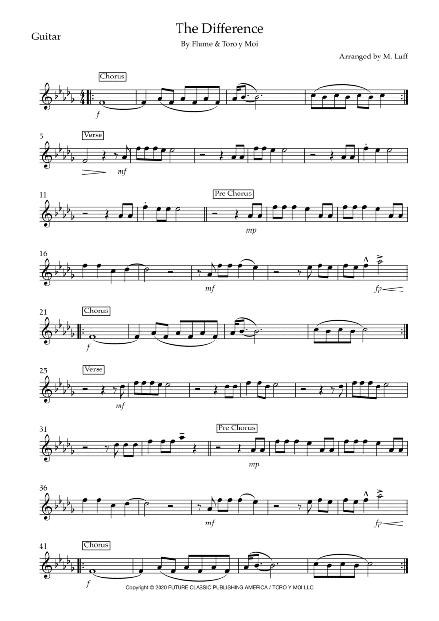 The Difference (arr. Matt Luff)