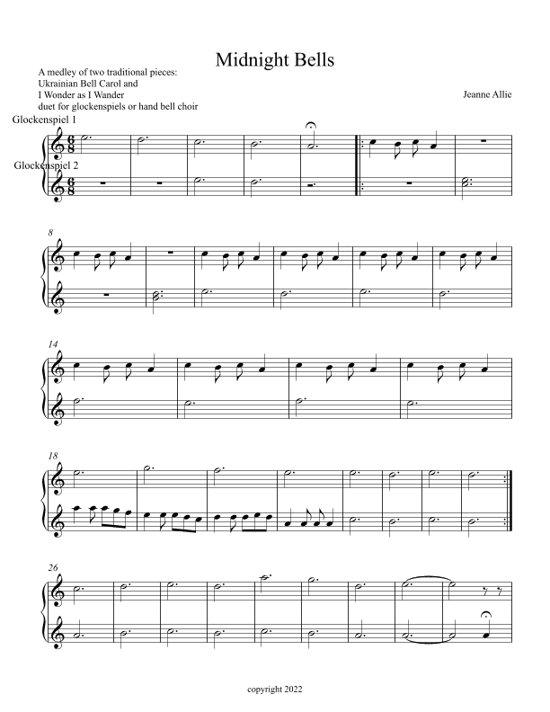 Midnight Bells (arr. Jeanne Allie)