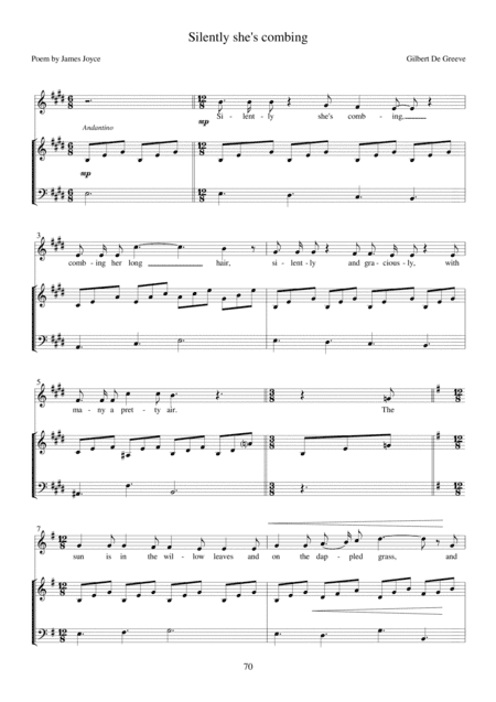 24. Silently She's Combing - 36 Songs on Poems by James Joyce