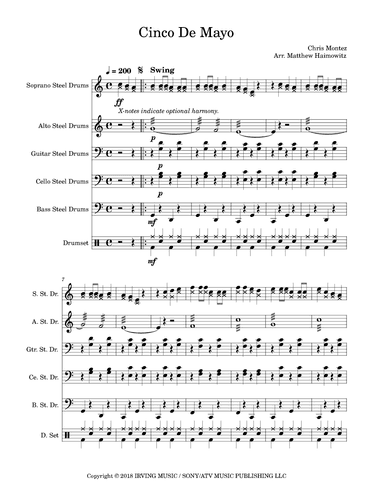 Cinco De Mayo (arr. Matthew Haimowitz)