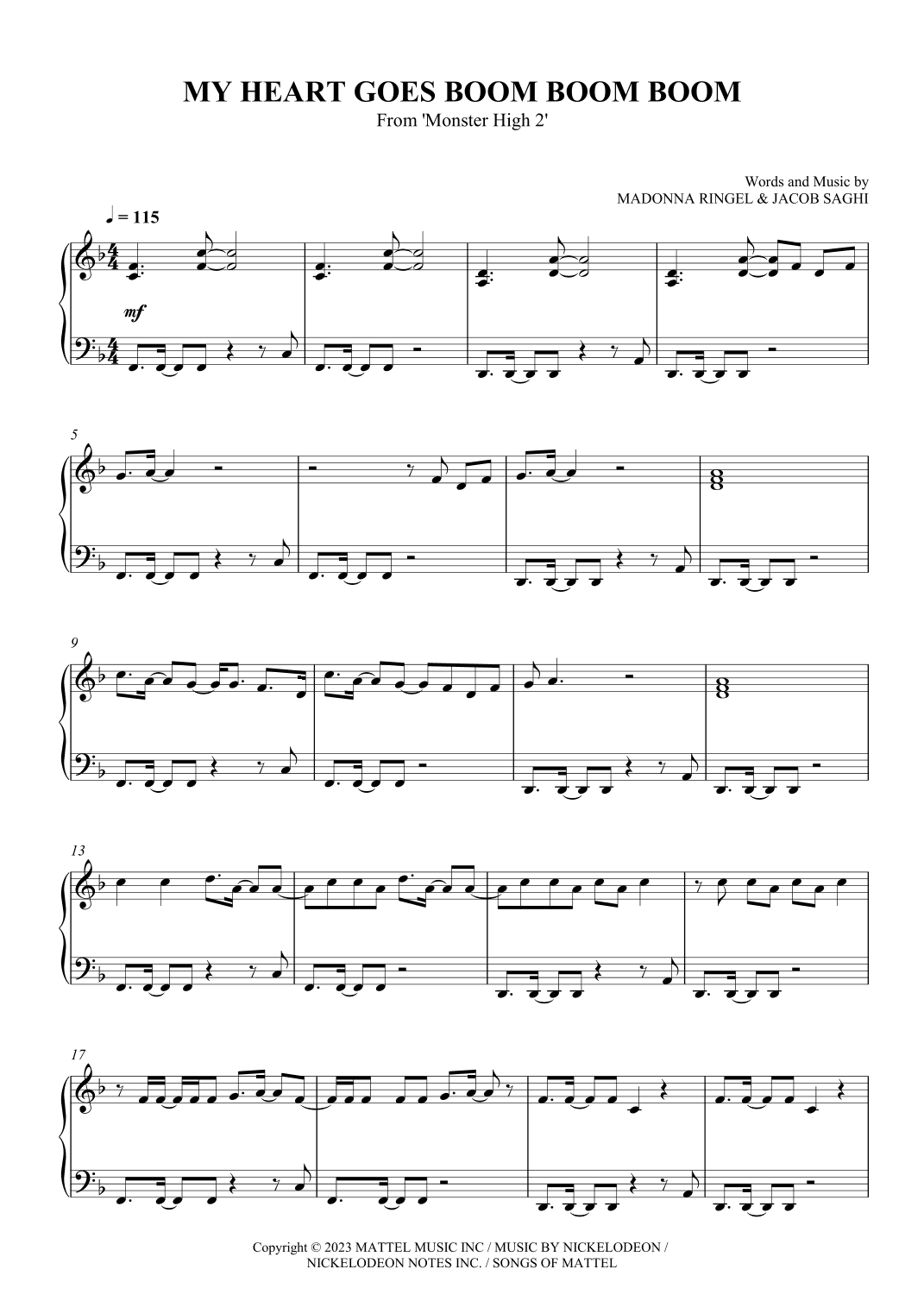 My Heart Goes Boom Boom Boom (arr. SCMusic)
