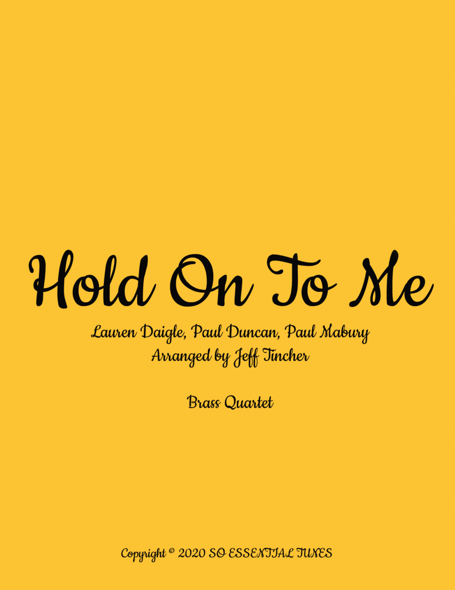 Hold On To Me (arr. Jeff Tincher)