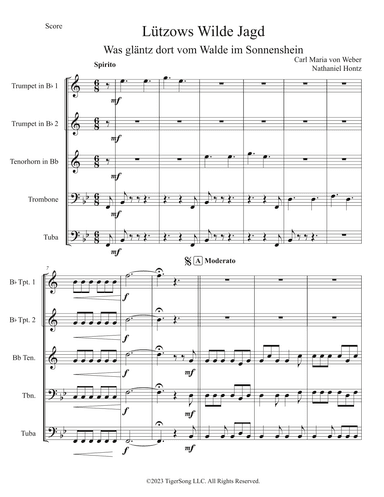 Lützow's Wilde Jagd (arr. Nathaniel Hontz)