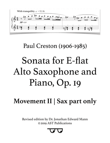 Saxophone Sonata (arr. AST Publications)