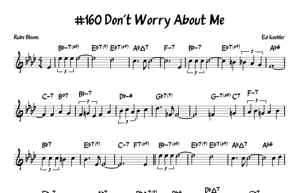Don't Worry About Me (arr. John Fries)