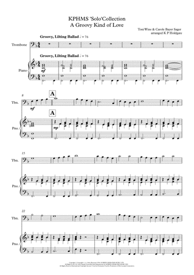 A Groovy Kind Of Love (arr. Kevin P Holdgate)