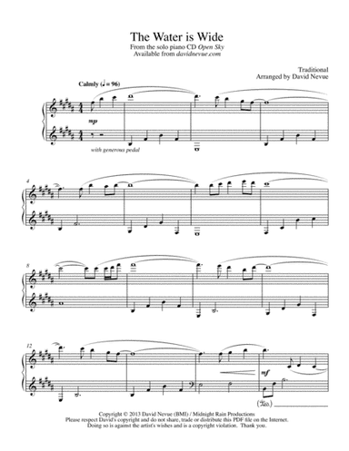 The Water is Wide (arr. David Nevue)
