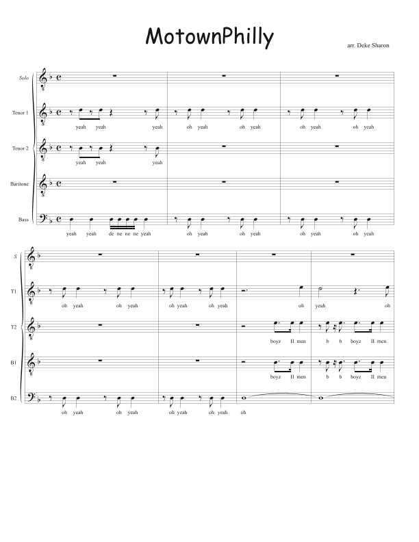 Motownphilly (arr. Deke Sharon)