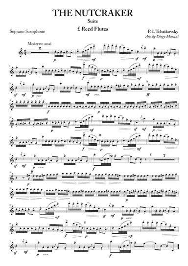 "Reed Flutes" from Nutcracker Suite for Saxophone Quartet (arr. Diego Marani)
