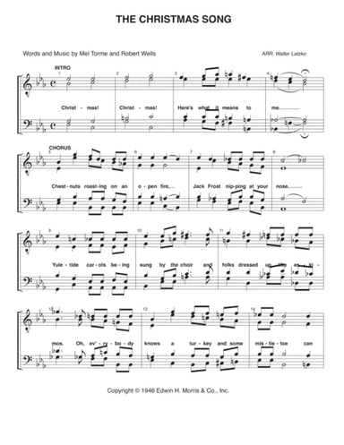 The Christmas Song (chestnuts Roasting On An Open Fire) (arr. Walter Latzko)